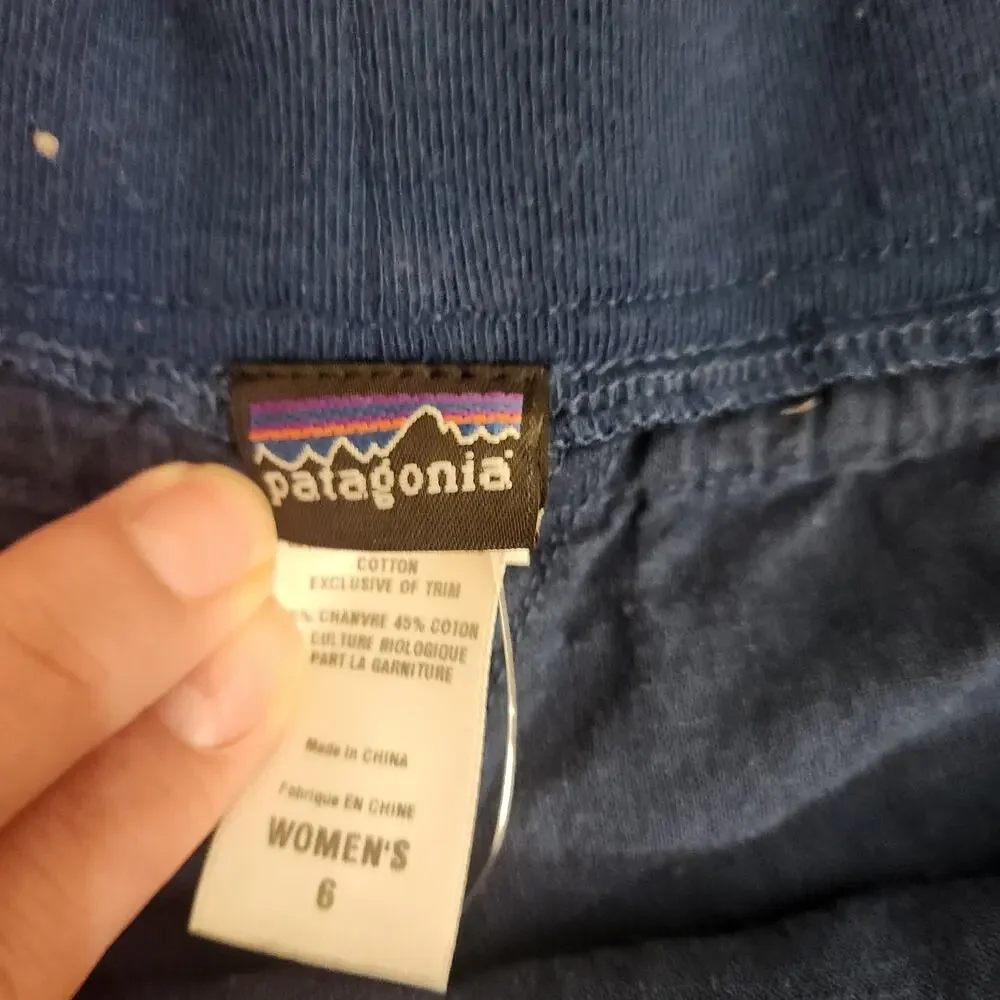 Patagonia Women's Island Midi Skirt Organic Hemp and Cotton Size 6